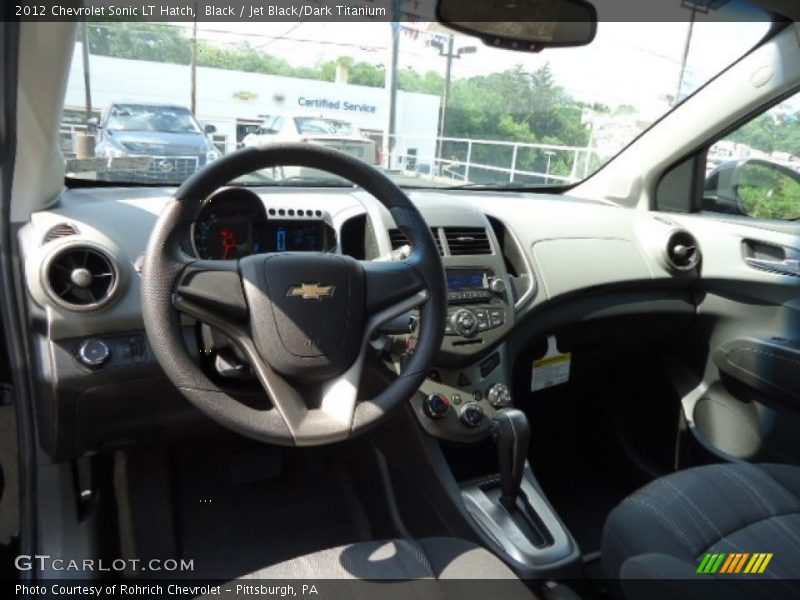 Black / Jet Black/Dark Titanium 2012 Chevrolet Sonic LT Hatch
