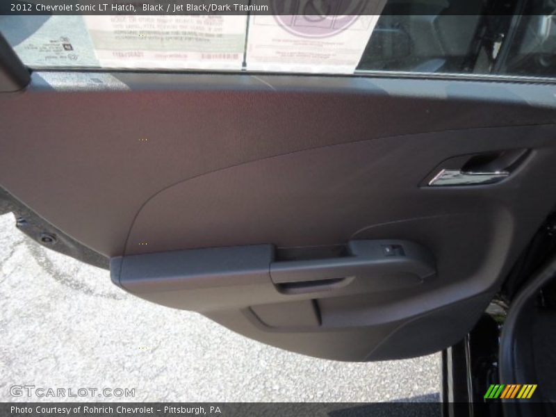 Black / Jet Black/Dark Titanium 2012 Chevrolet Sonic LT Hatch