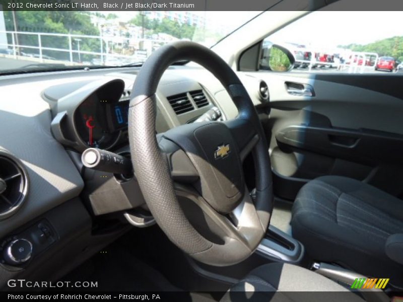 Black / Jet Black/Dark Titanium 2012 Chevrolet Sonic LT Hatch