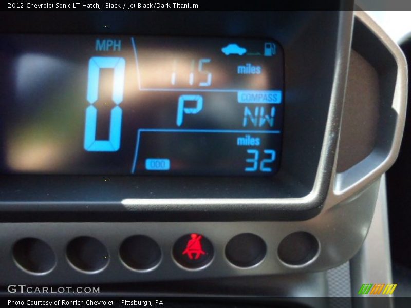 Black / Jet Black/Dark Titanium 2012 Chevrolet Sonic LT Hatch