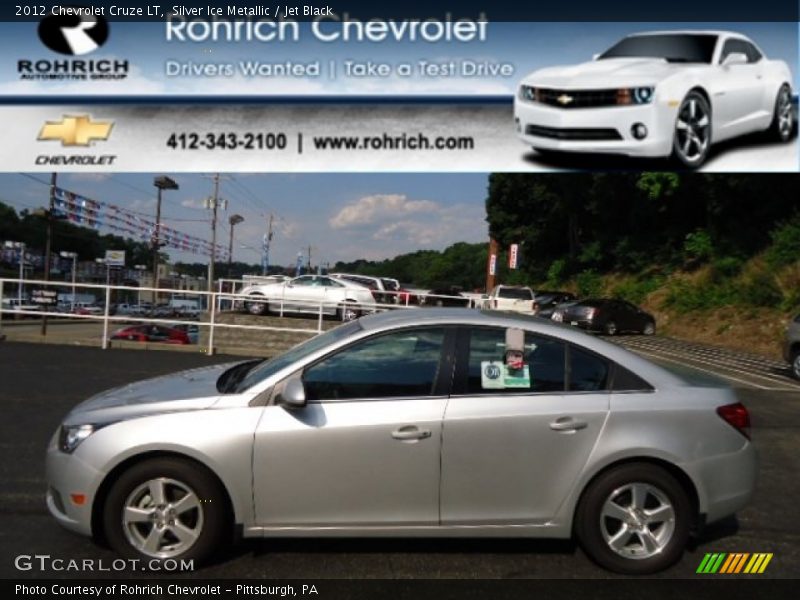 Silver Ice Metallic / Jet Black 2012 Chevrolet Cruze LT