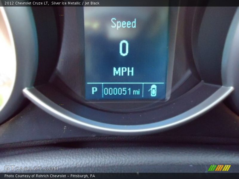 Silver Ice Metallic / Jet Black 2012 Chevrolet Cruze LT