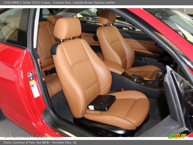 Crimson Red / Saddle Brown Dakota Leather 2009 BMW 3 Series 335xi Coupe