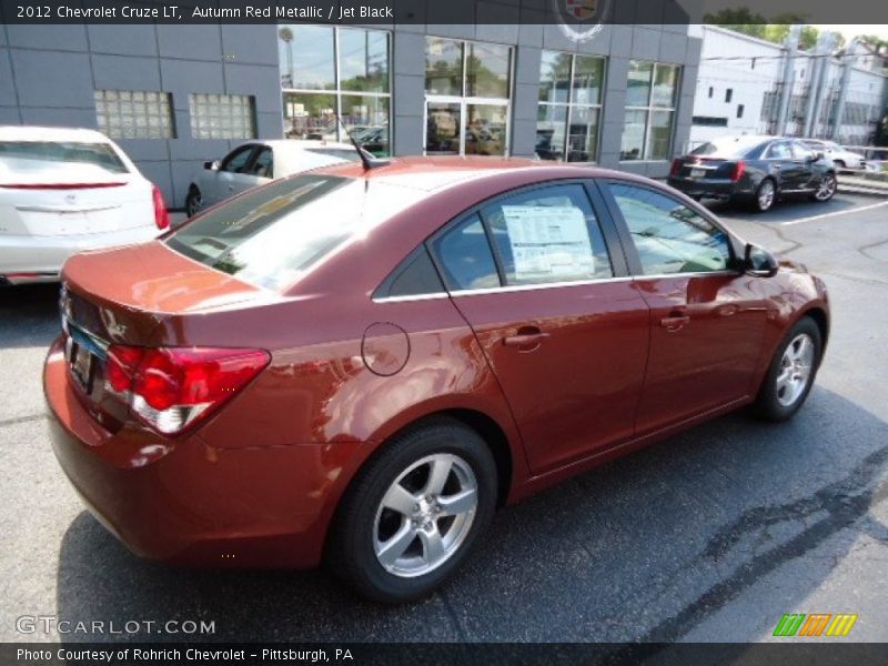 Autumn Red Metallic / Jet Black 2012 Chevrolet Cruze LT