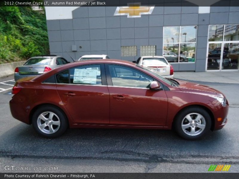 Autumn Red Metallic / Jet Black 2012 Chevrolet Cruze LT