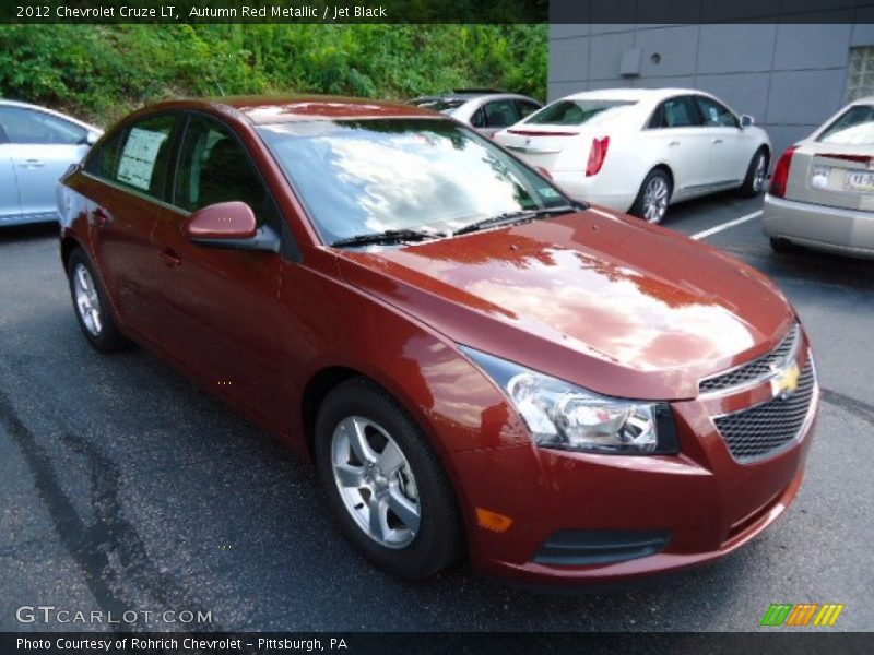 Autumn Red Metallic / Jet Black 2012 Chevrolet Cruze LT