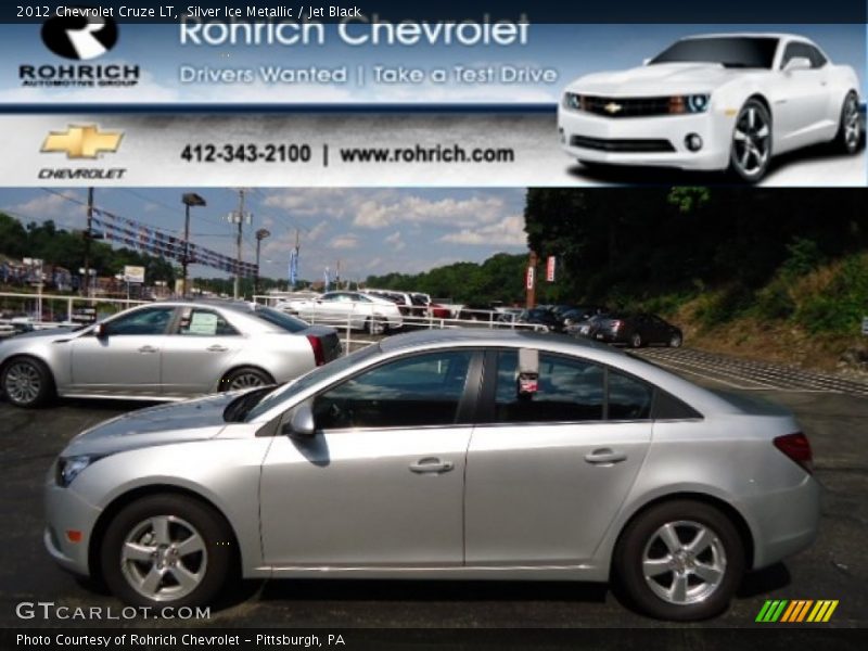 Silver Ice Metallic / Jet Black 2012 Chevrolet Cruze LT