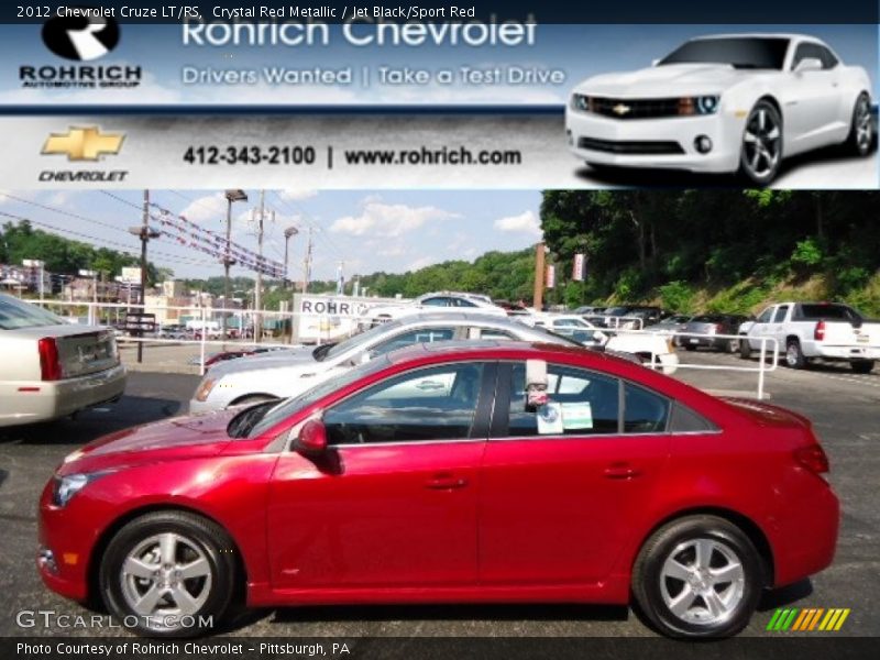 Crystal Red Metallic / Jet Black/Sport Red 2012 Chevrolet Cruze LT/RS