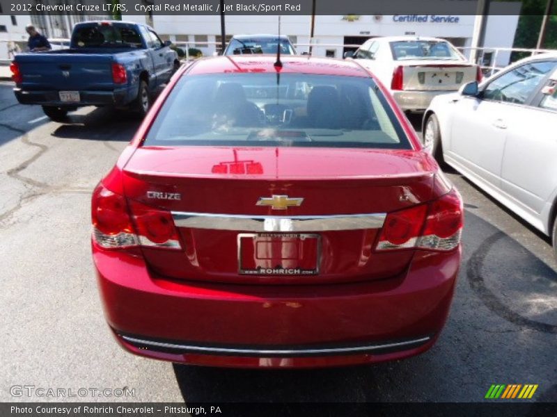 Crystal Red Metallic / Jet Black/Sport Red 2012 Chevrolet Cruze LT/RS