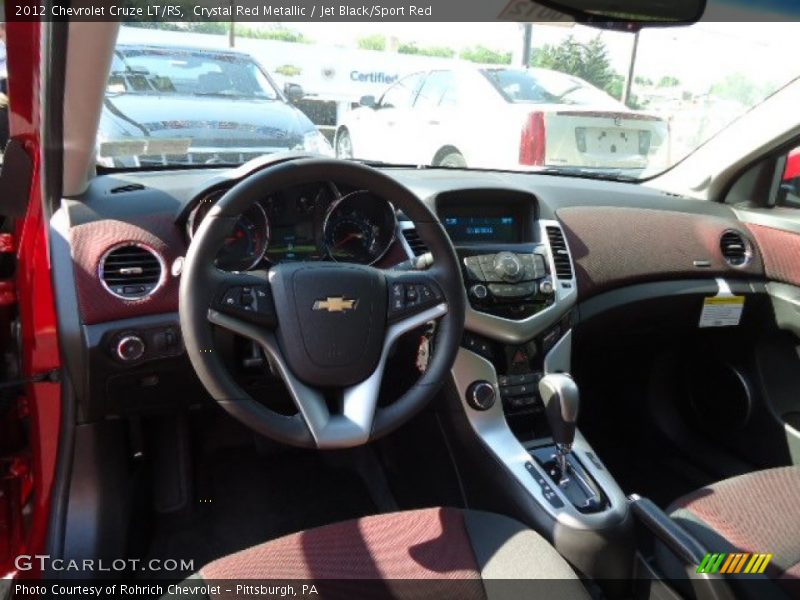 Crystal Red Metallic / Jet Black/Sport Red 2012 Chevrolet Cruze LT/RS