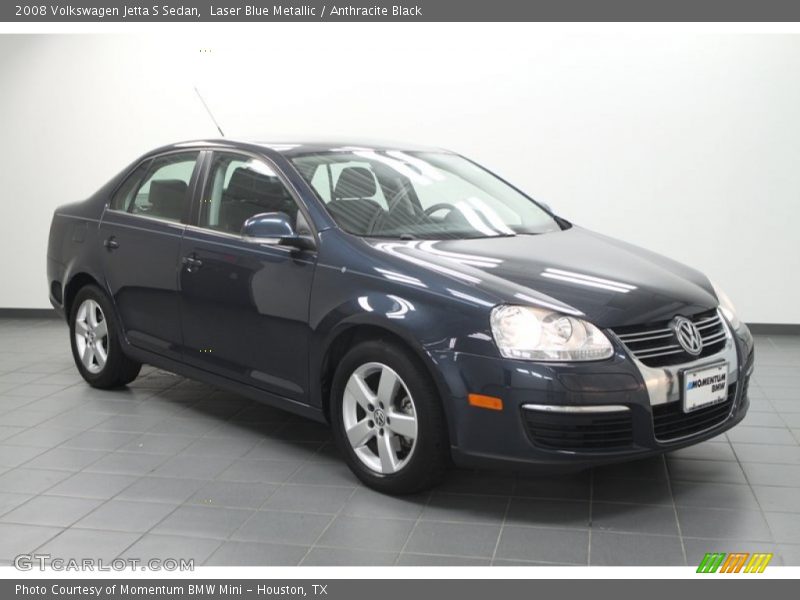 Laser Blue Metallic / Anthracite Black 2008 Volkswagen Jetta S Sedan