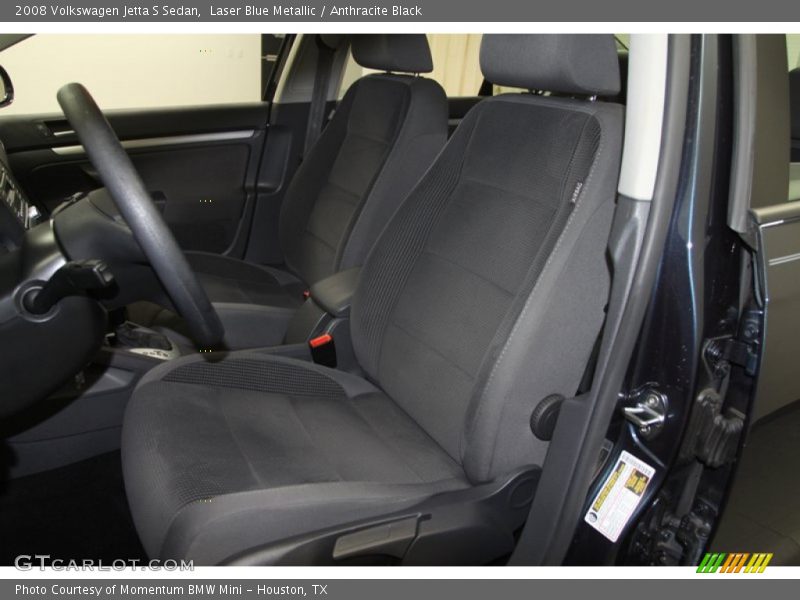 Laser Blue Metallic / Anthracite Black 2008 Volkswagen Jetta S Sedan