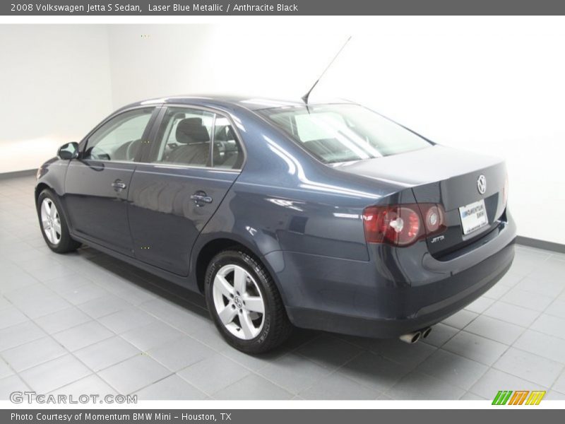 Laser Blue Metallic / Anthracite Black 2008 Volkswagen Jetta S Sedan
