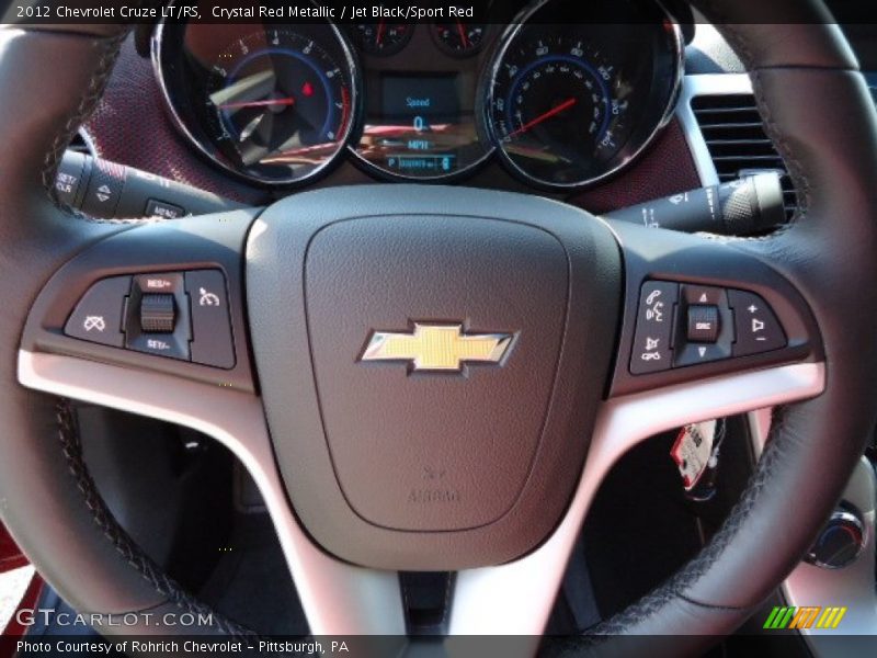 Crystal Red Metallic / Jet Black/Sport Red 2012 Chevrolet Cruze LT/RS
