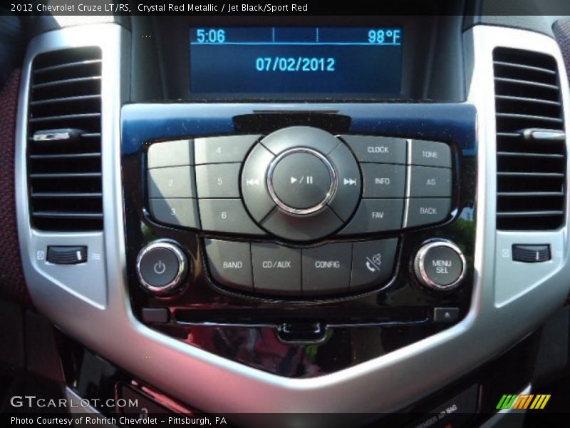 Crystal Red Metallic / Jet Black/Sport Red 2012 Chevrolet Cruze LT/RS