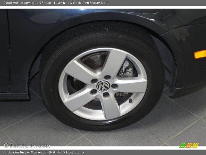 Laser Blue Metallic / Anthracite Black 2008 Volkswagen Jetta S Sedan