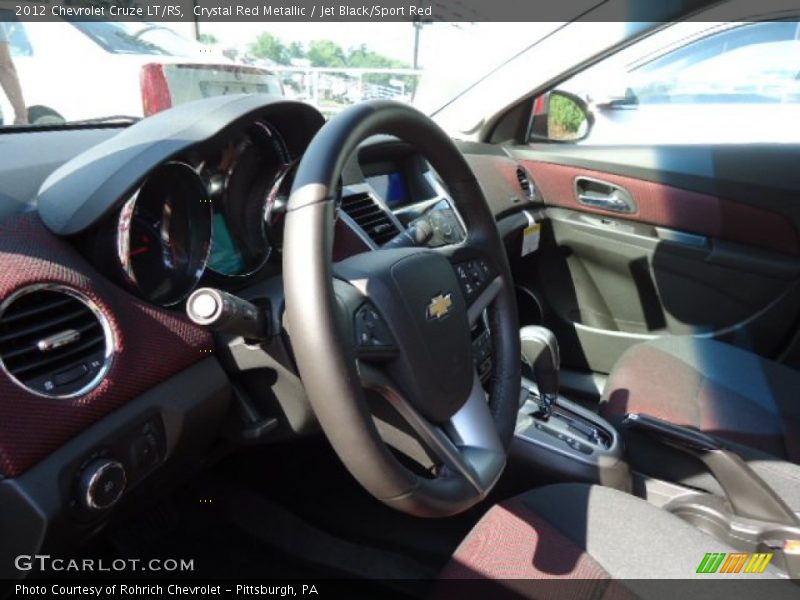 Crystal Red Metallic / Jet Black/Sport Red 2012 Chevrolet Cruze LT/RS