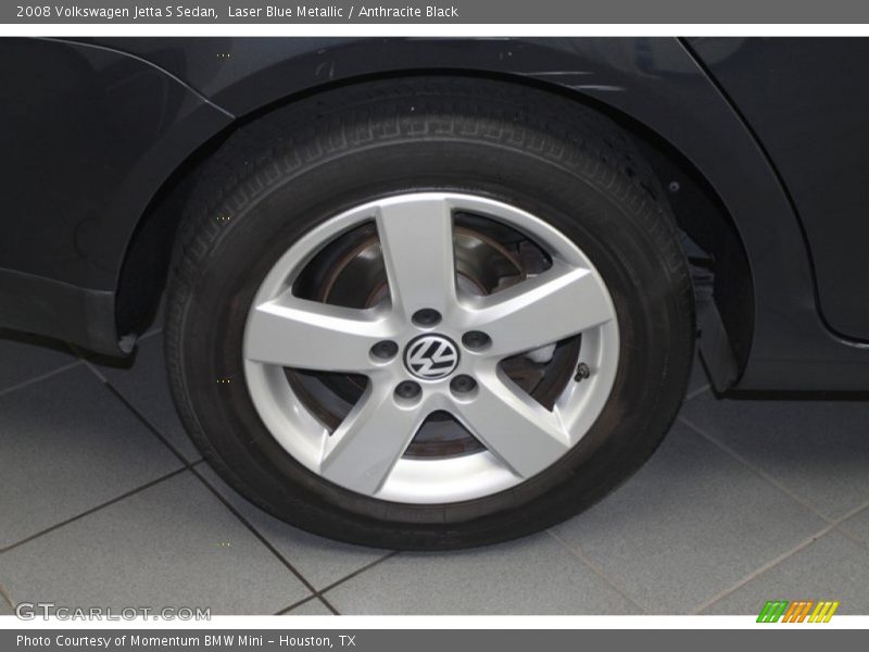 Laser Blue Metallic / Anthracite Black 2008 Volkswagen Jetta S Sedan