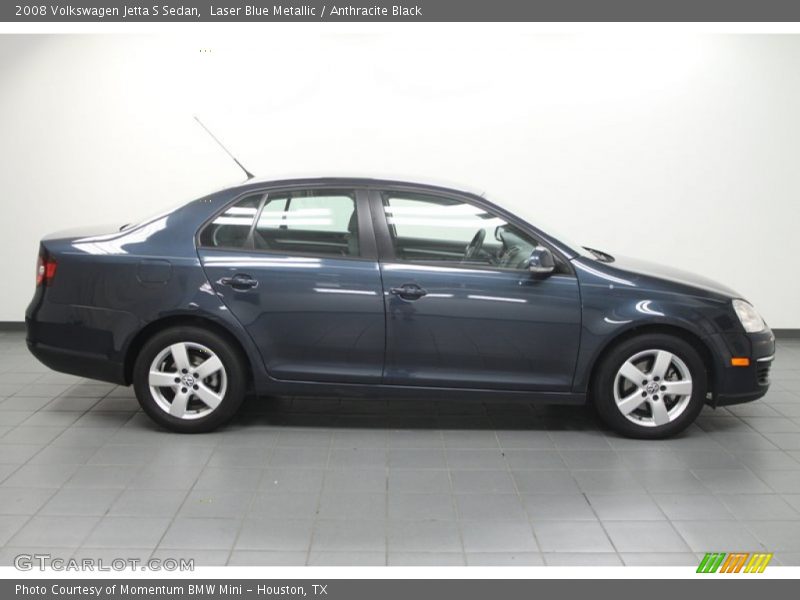 Laser Blue Metallic / Anthracite Black 2008 Volkswagen Jetta S Sedan