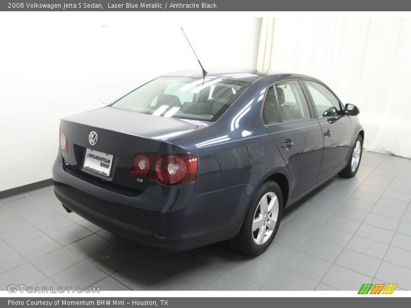 Laser Blue Metallic / Anthracite Black 2008 Volkswagen Jetta S Sedan