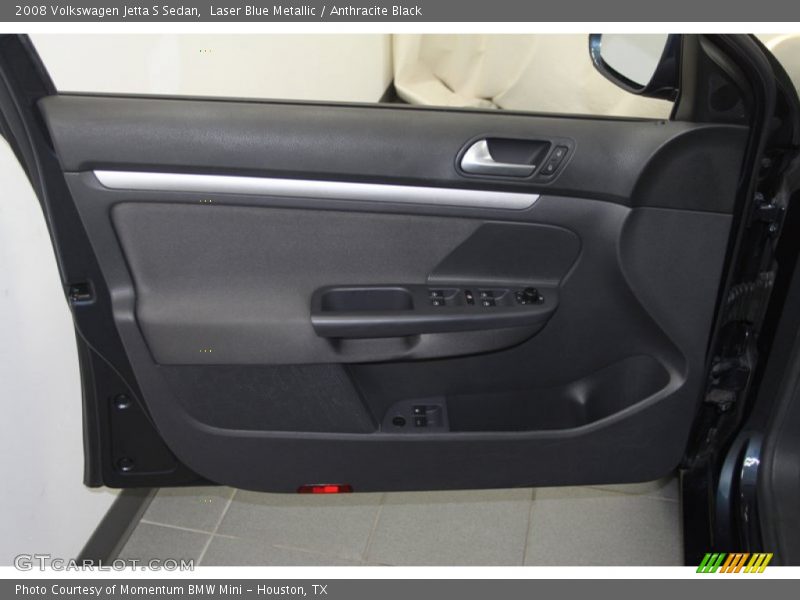 Laser Blue Metallic / Anthracite Black 2008 Volkswagen Jetta S Sedan