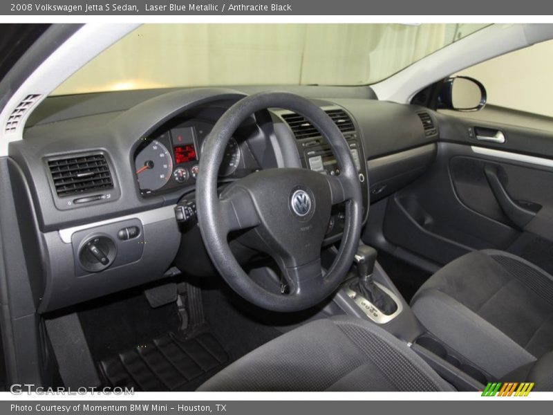 Laser Blue Metallic / Anthracite Black 2008 Volkswagen Jetta S Sedan