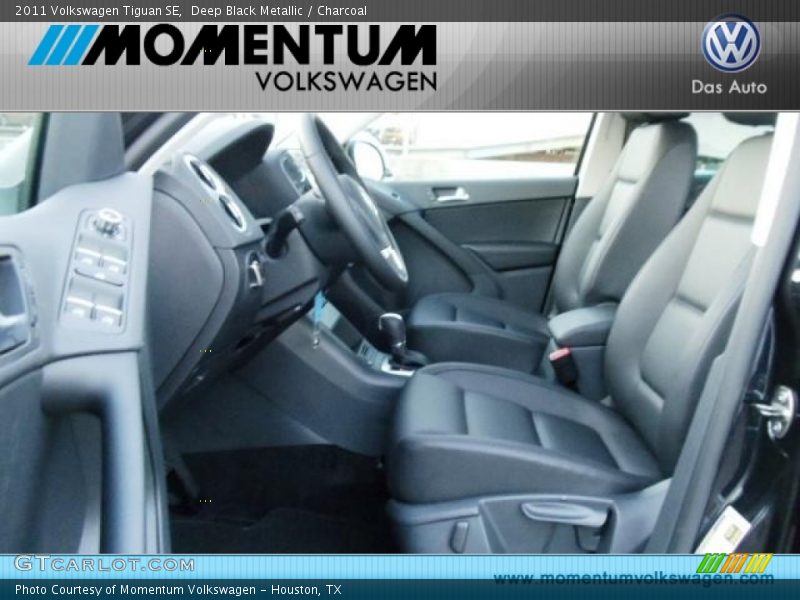 Deep Black Metallic / Charcoal 2011 Volkswagen Tiguan SE