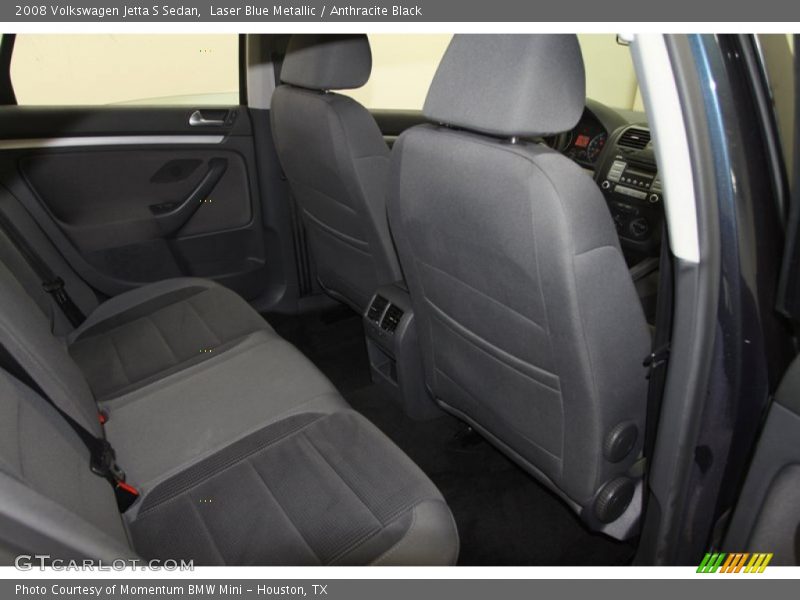 Laser Blue Metallic / Anthracite Black 2008 Volkswagen Jetta S Sedan