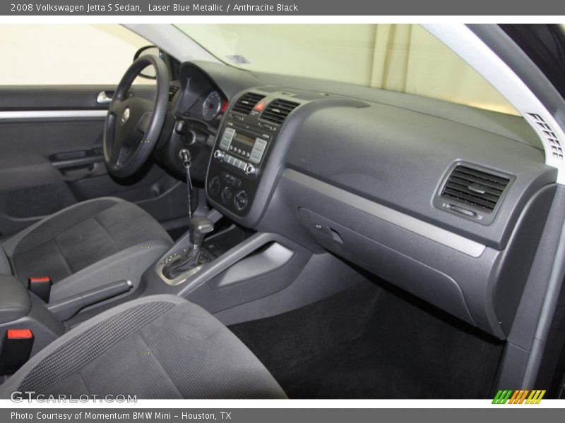 Laser Blue Metallic / Anthracite Black 2008 Volkswagen Jetta S Sedan
