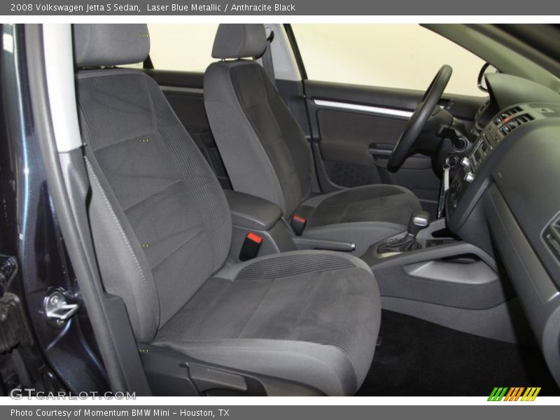 Laser Blue Metallic / Anthracite Black 2008 Volkswagen Jetta S Sedan