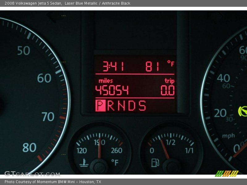 Laser Blue Metallic / Anthracite Black 2008 Volkswagen Jetta S Sedan