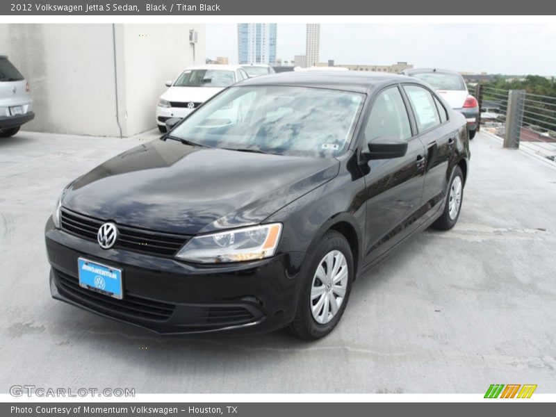 Black / Titan Black 2012 Volkswagen Jetta S Sedan