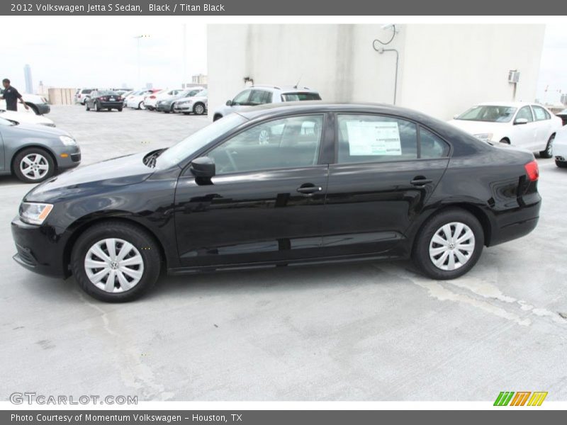 Black / Titan Black 2012 Volkswagen Jetta S Sedan