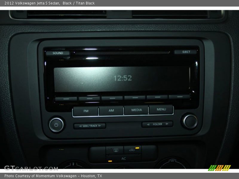 Black / Titan Black 2012 Volkswagen Jetta S Sedan