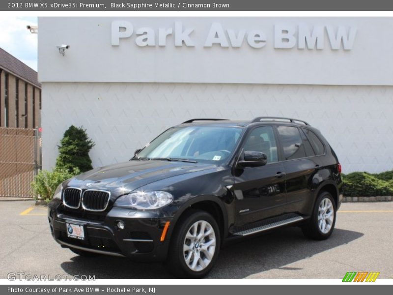 Black Sapphire Metallic / Cinnamon Brown 2012 BMW X5 xDrive35i Premium