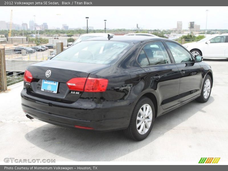 Black / Titan Black 2012 Volkswagen Jetta SE Sedan