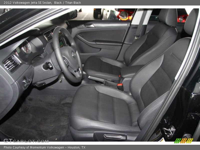 Black / Titan Black 2012 Volkswagen Jetta SE Sedan