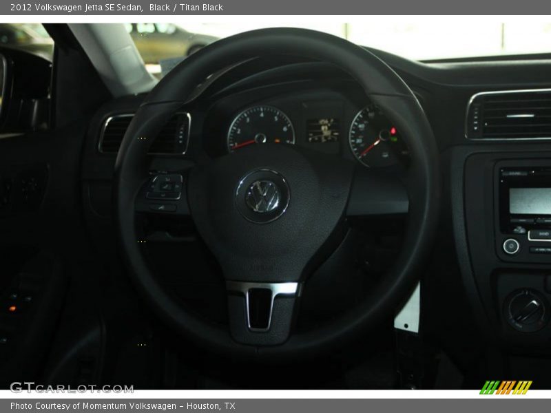 Black / Titan Black 2012 Volkswagen Jetta SE Sedan