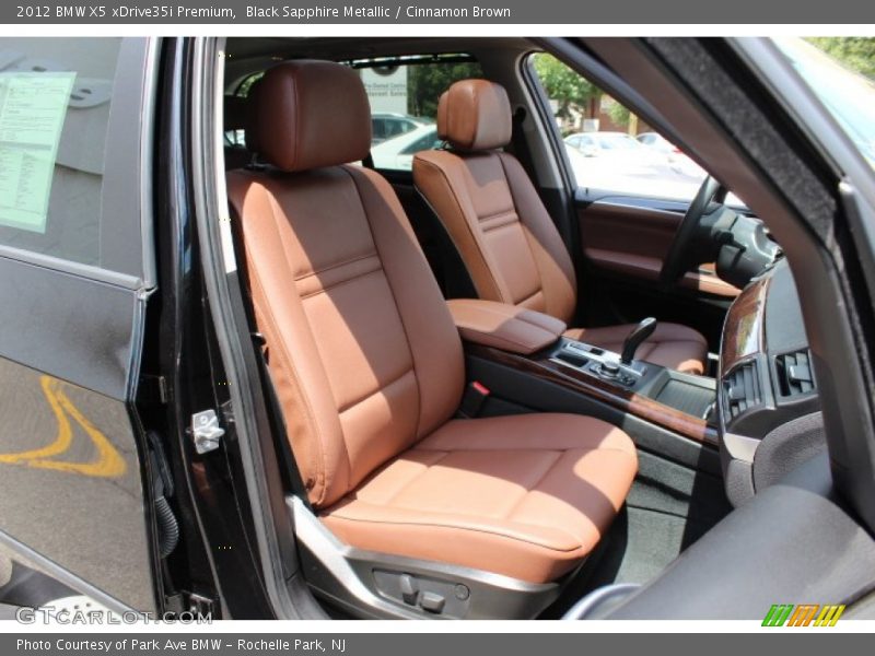 Black Sapphire Metallic / Cinnamon Brown 2012 BMW X5 xDrive35i Premium
