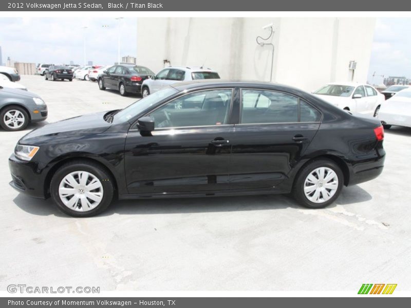 Black / Titan Black 2012 Volkswagen Jetta S Sedan