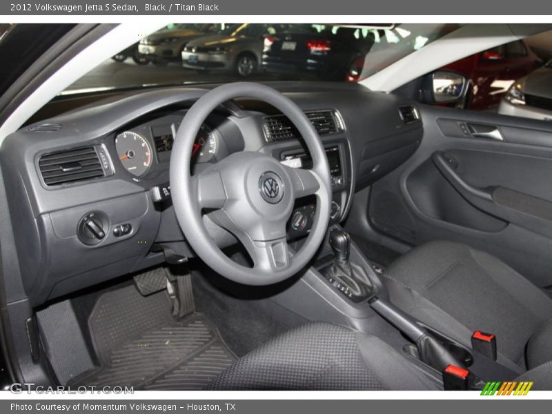Black / Titan Black 2012 Volkswagen Jetta S Sedan