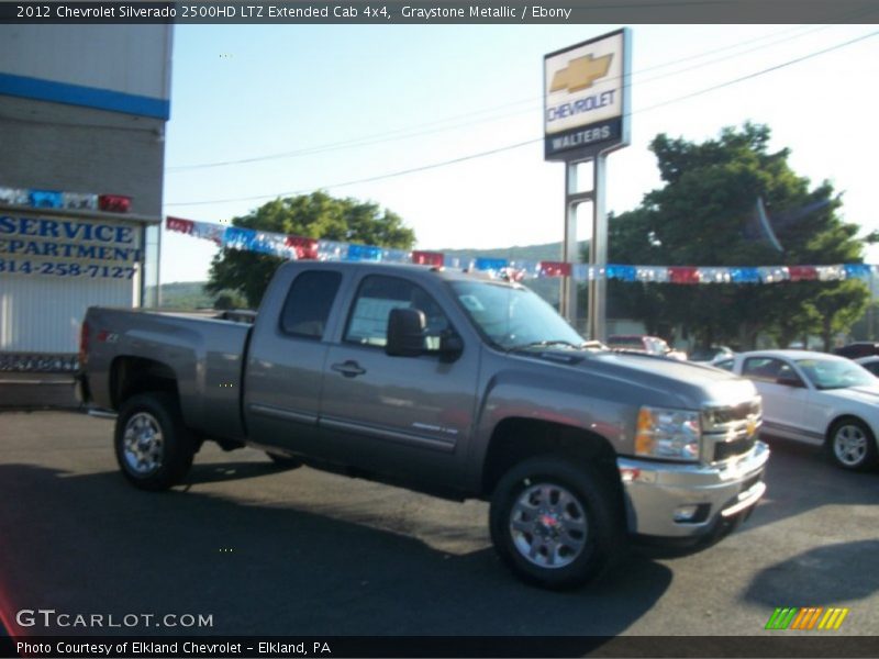 Graystone Metallic / Ebony 2012 Chevrolet Silverado 2500HD LTZ Extended Cab 4x4