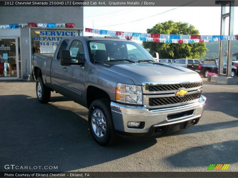 Graystone Metallic / Ebony 2012 Chevrolet Silverado 2500HD LTZ Extended Cab 4x4