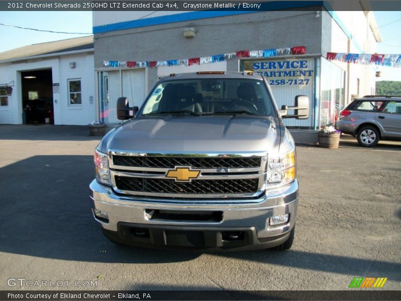 Graystone Metallic / Ebony 2012 Chevrolet Silverado 2500HD LTZ Extended Cab 4x4