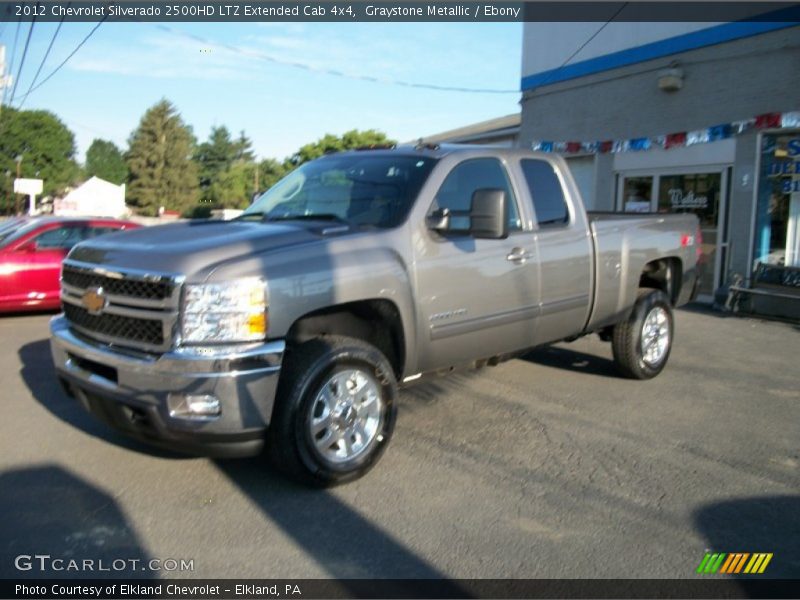 Graystone Metallic / Ebony 2012 Chevrolet Silverado 2500HD LTZ Extended Cab 4x4