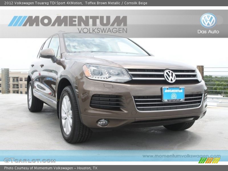 Toffee Brown Metallic / Cornsilk Beige 2012 Volkswagen Touareg TDI Sport 4XMotion
