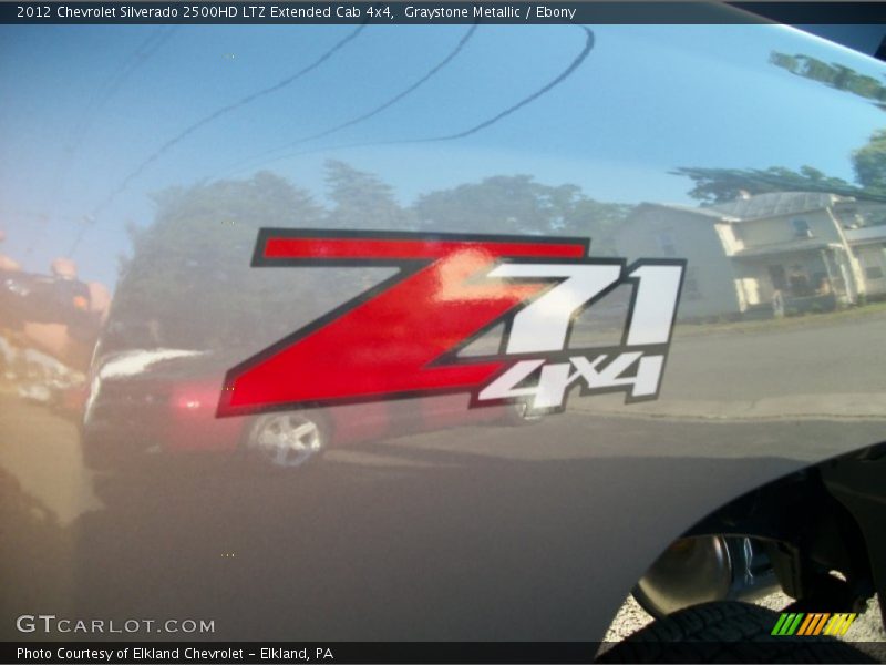 Graystone Metallic / Ebony 2012 Chevrolet Silverado 2500HD LTZ Extended Cab 4x4