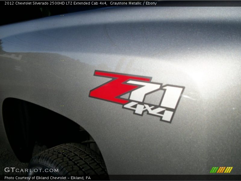Graystone Metallic / Ebony 2012 Chevrolet Silverado 2500HD LTZ Extended Cab 4x4