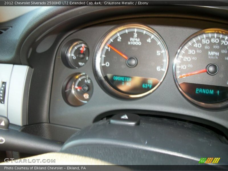 Graystone Metallic / Ebony 2012 Chevrolet Silverado 2500HD LTZ Extended Cab 4x4