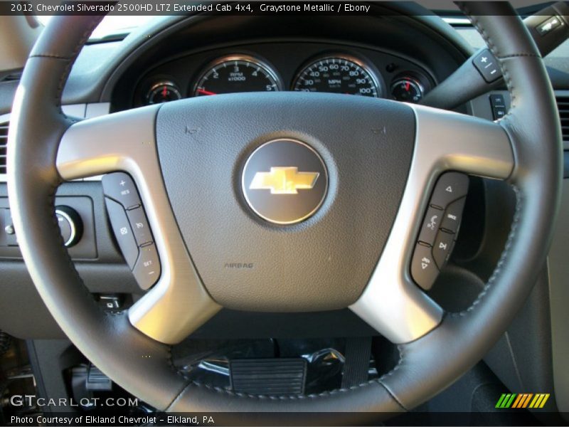 Graystone Metallic / Ebony 2012 Chevrolet Silverado 2500HD LTZ Extended Cab 4x4